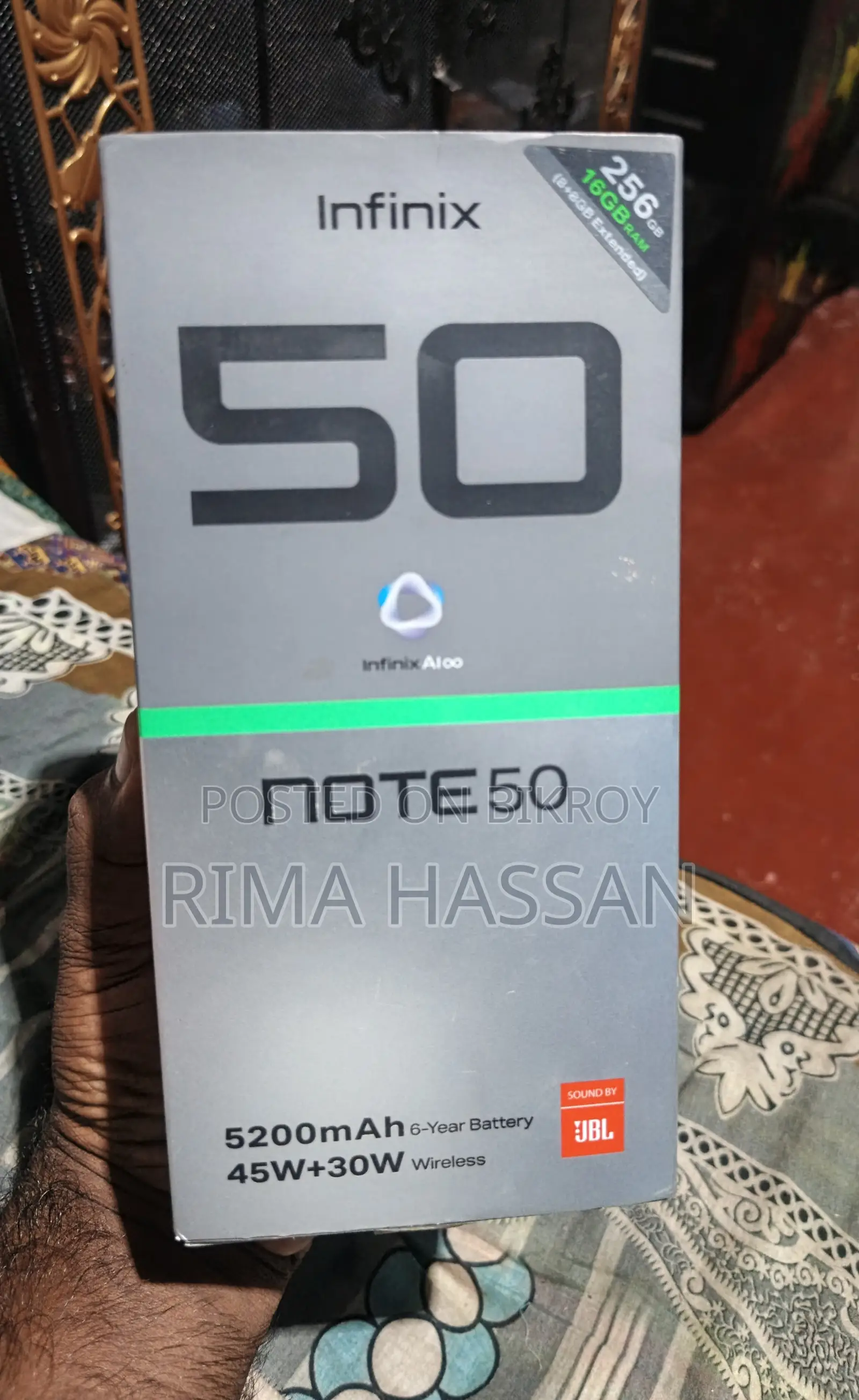 Infinix Note 50 Pro 256 GB Black