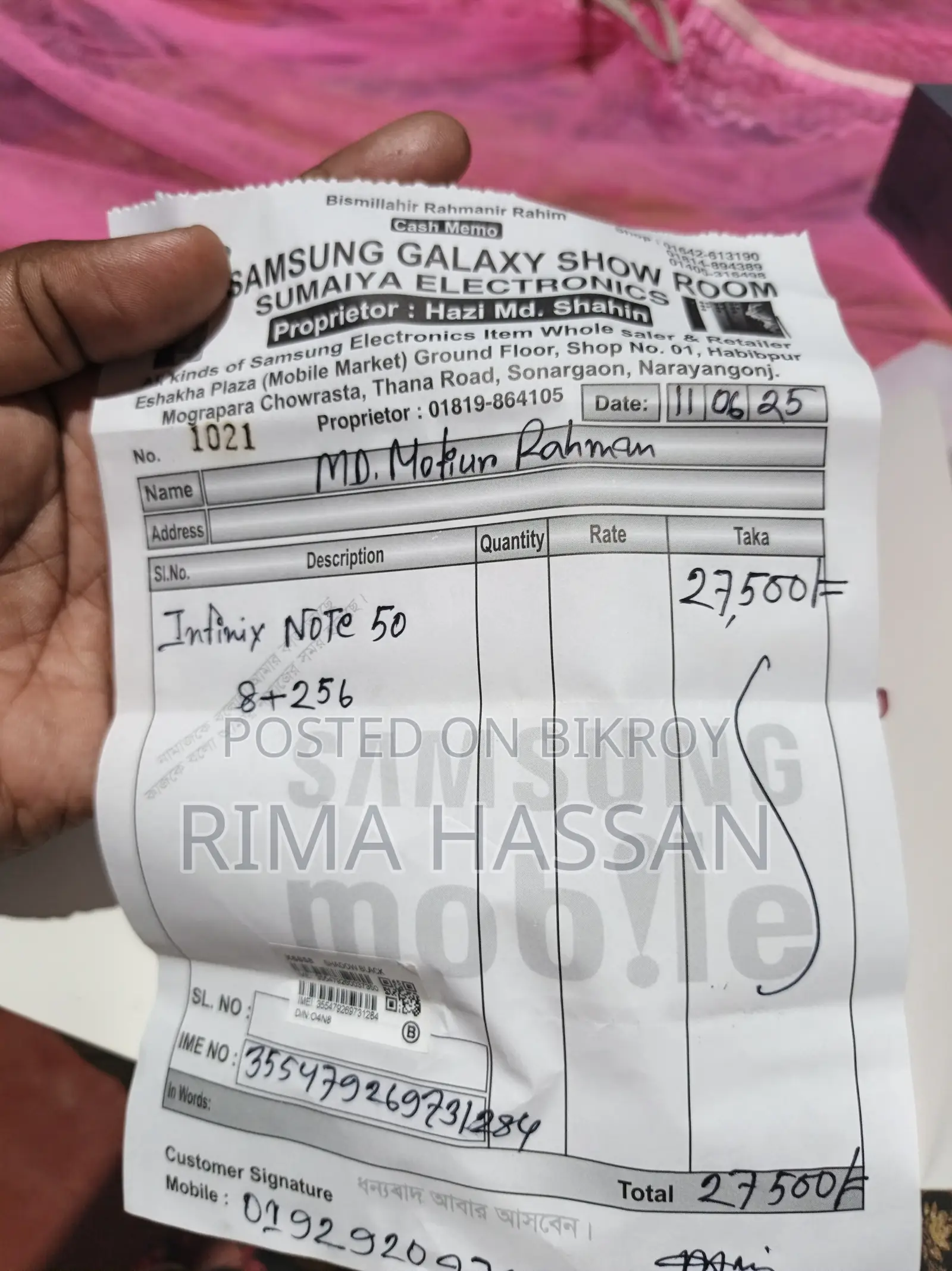 Infinix Note 50 Pro 256 GB Black