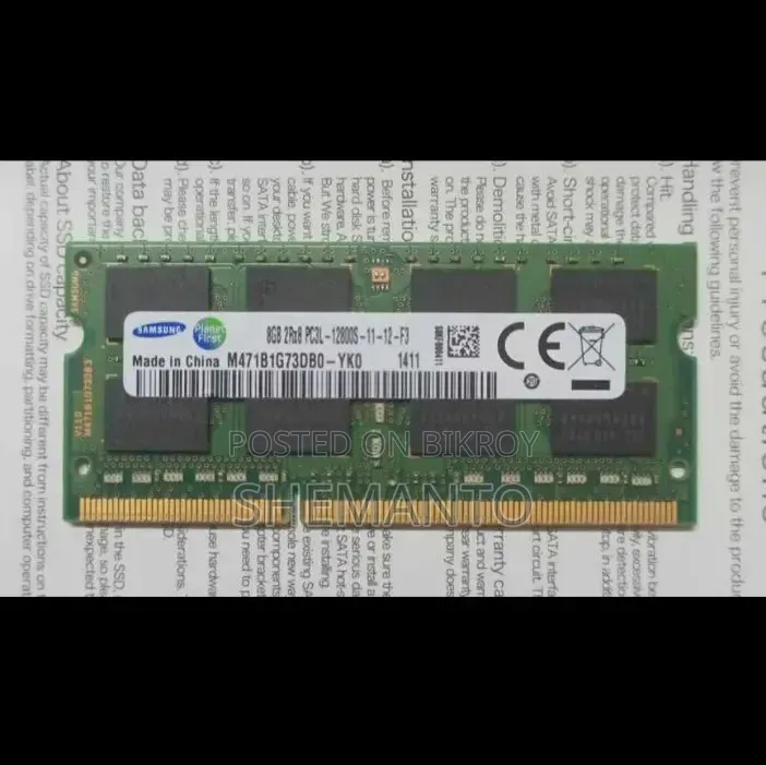 Samsung 8GB 2Rx8 Laptop RAM (DDR3L)