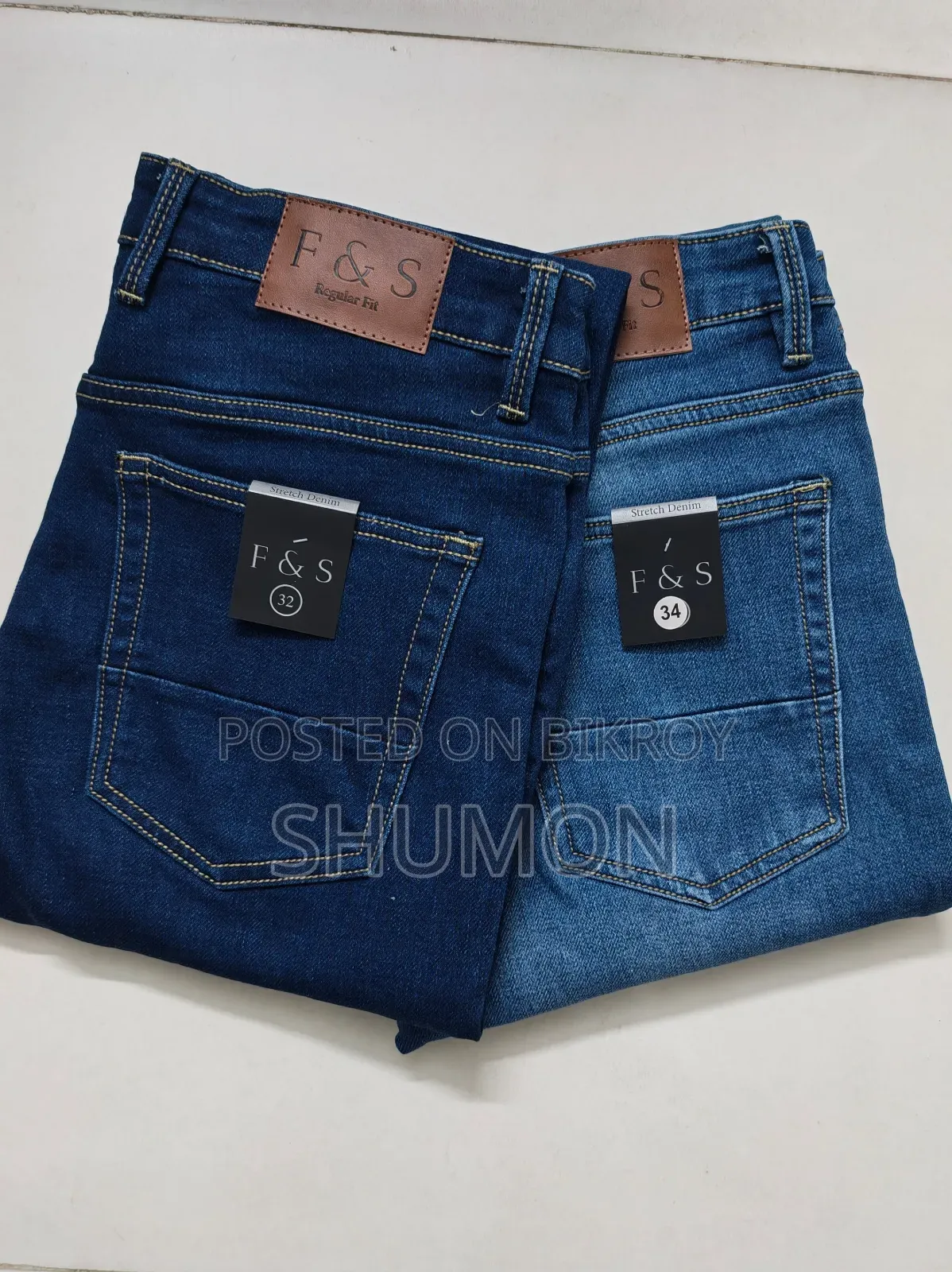 Knit Denim Jeans Pants