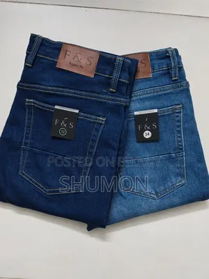 Knit Denim Jeans Pants