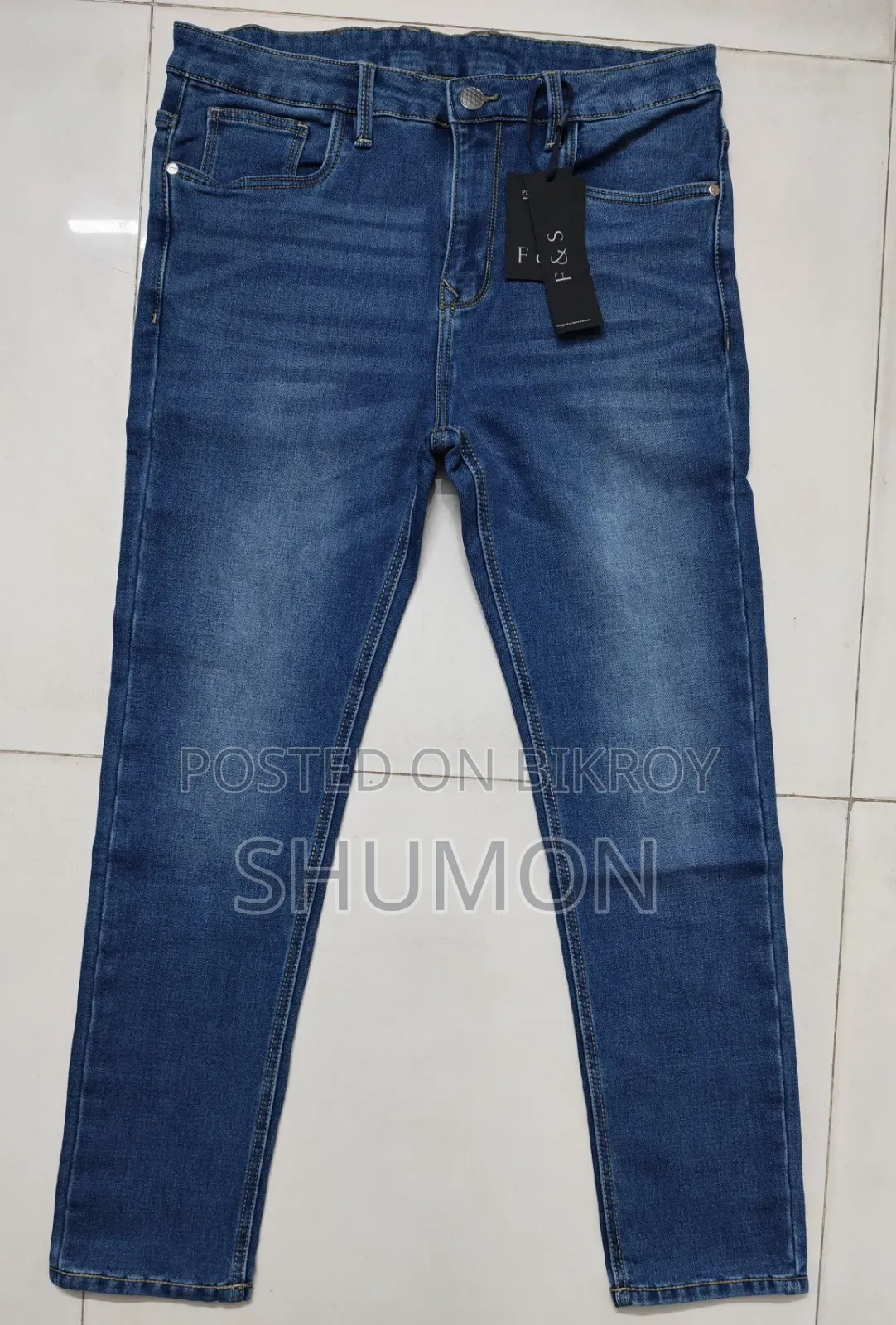 Knit Denim Jeans Pants