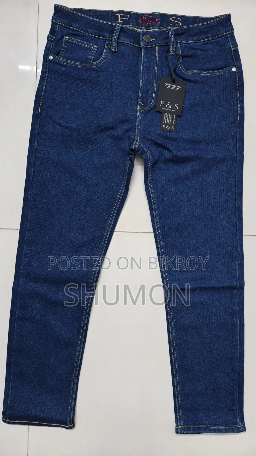 Knit Denim Jeans Pants