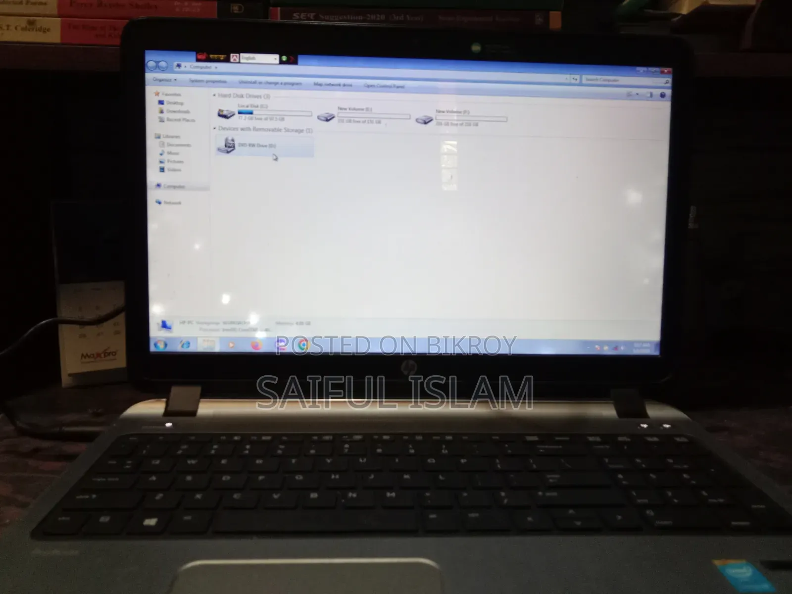 Laptop HP ProBook 450 G2 4GB Intel Core I3 HDD+SSD 512GB