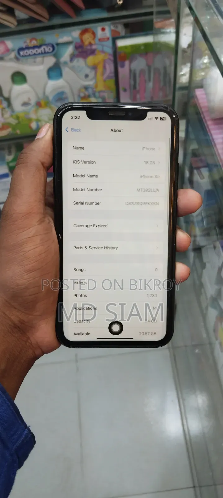 Apple iPhone XR 64 GB Black