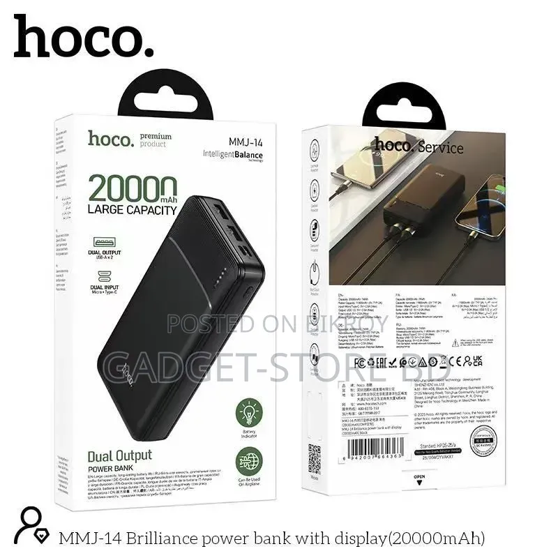 Hoco Mmj14 20000mah Fast Charging Power Bank