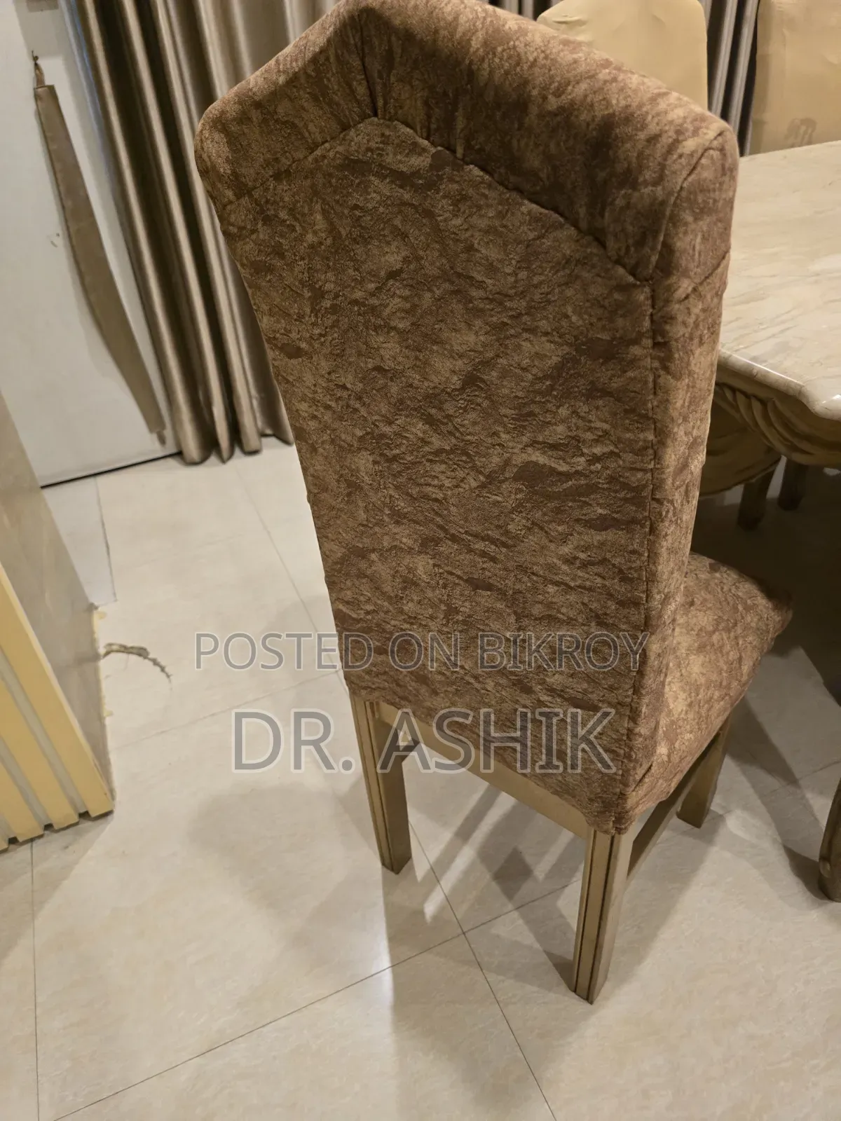 8 Chair Dining Table With Original Marble Top Sell Post