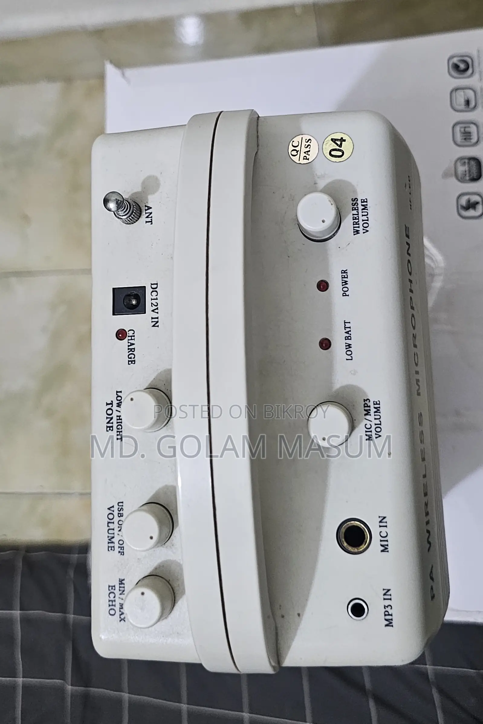 Bluetooth Speaker (Sound Box + Microphone)