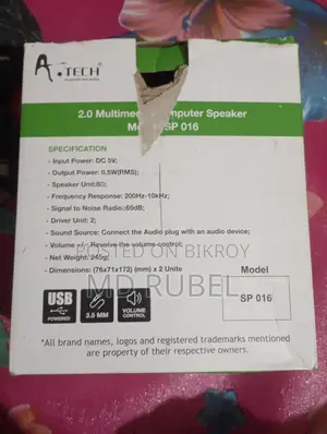 2.0 Multimedia Computer Speaker