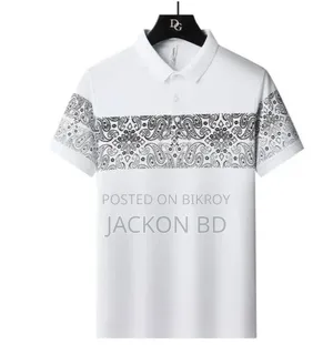 Paisley Print Polo T Shirt for Men