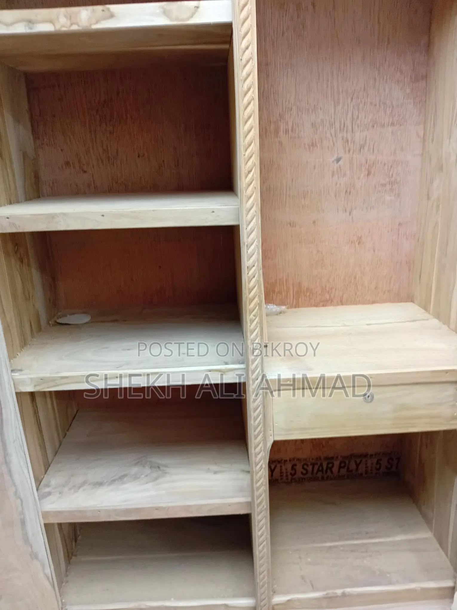 New Teak Wood Almirah (Unvarnished)