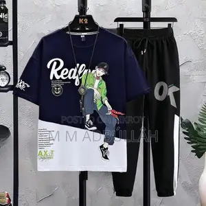 Mesh T-shirt & Full Pant Set