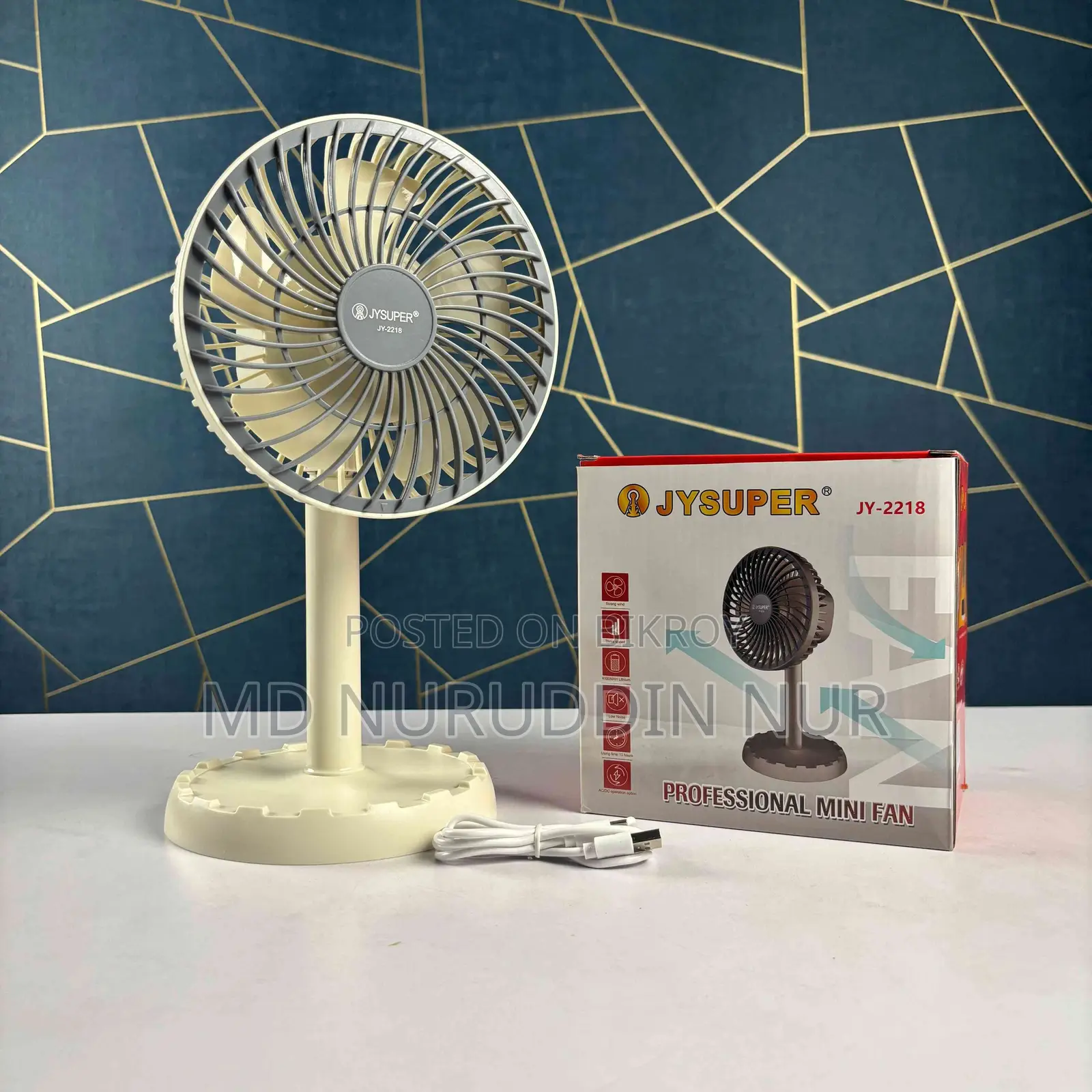 Jysuper-2218 Rechargeable High-Speed Fan