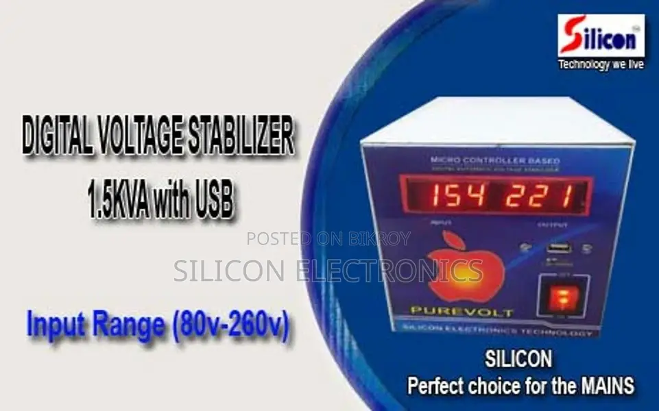 1.5KVA DIGITAL STABILIZER (80V-260V)