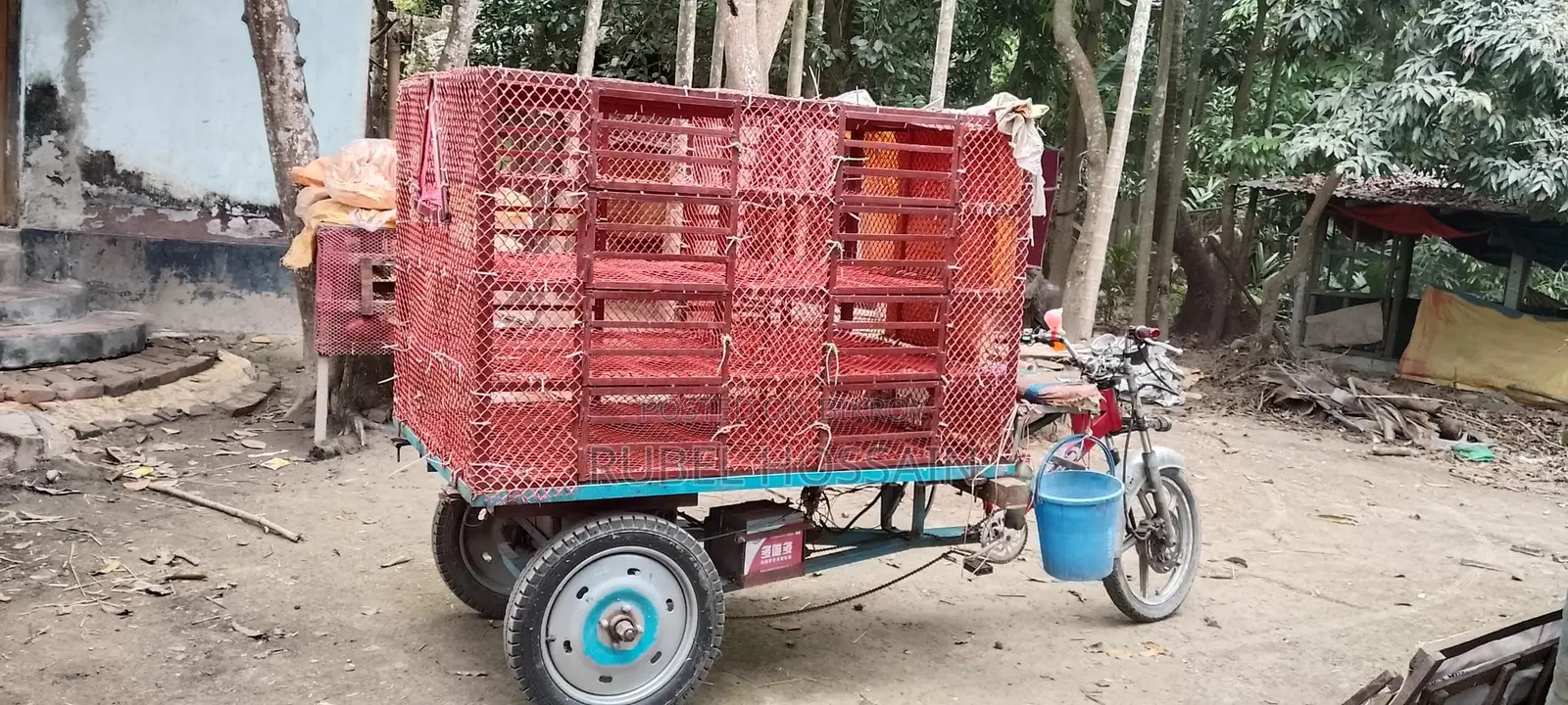 এটি একটি মুরগীর গাড়ি