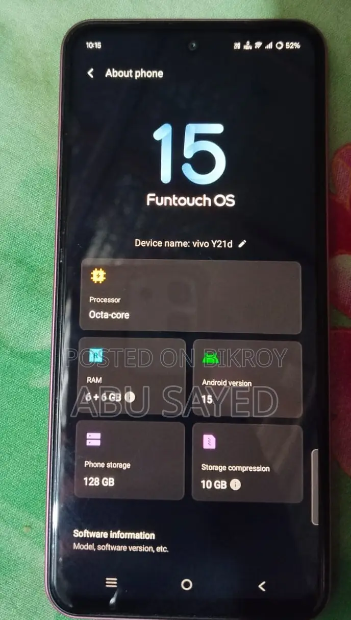 Vivo Y21 6/128 (Used)