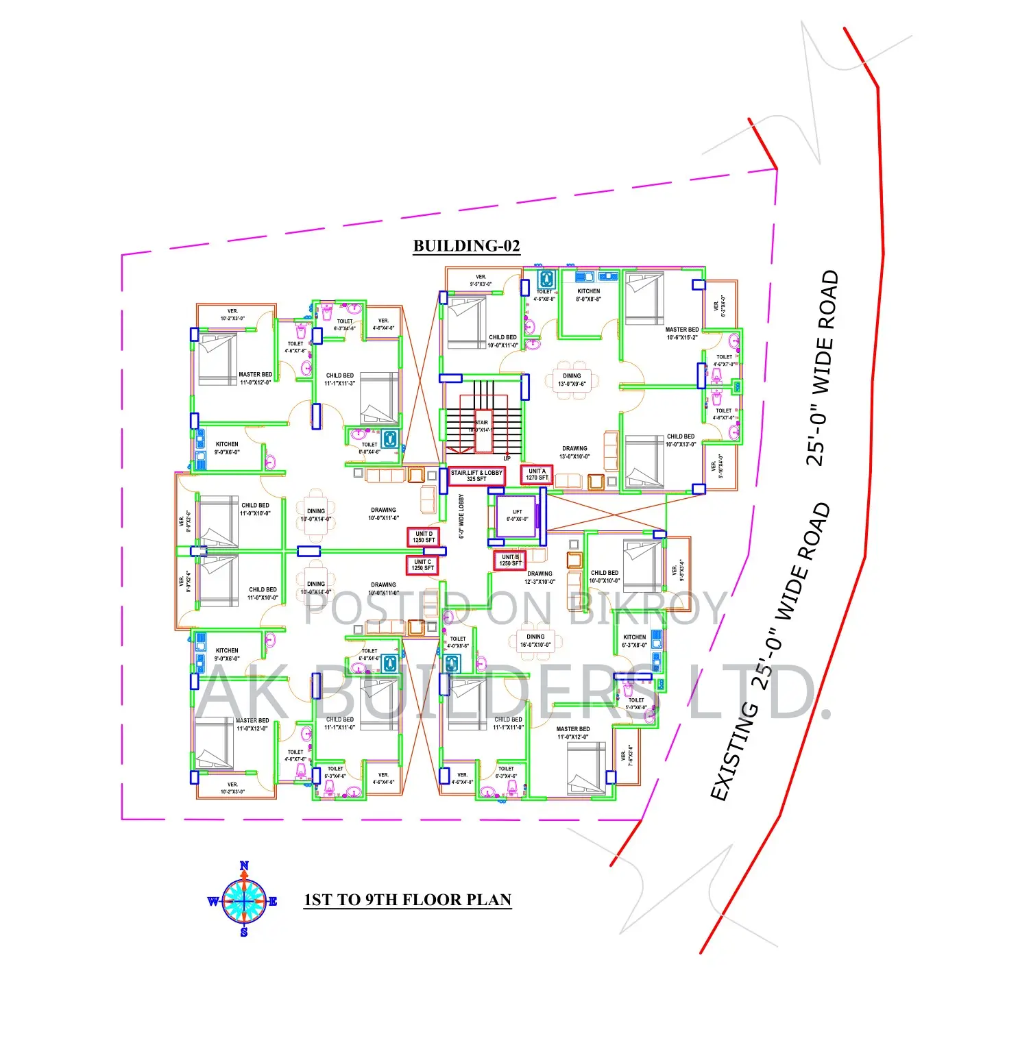 Attractive 2500 sq. ft. Flats for Sale in Uttara Nalbhog!