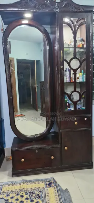 Teak Wood Showcase Almirah