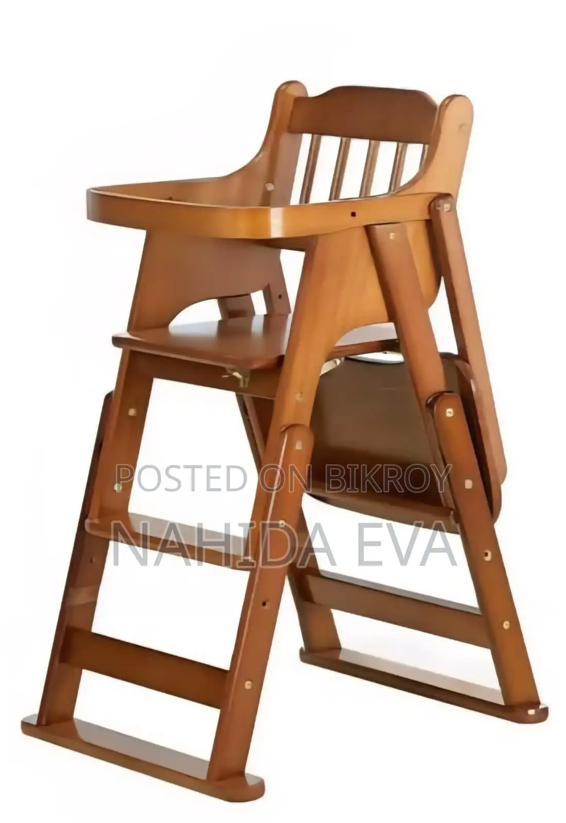 Wooden baby high chair