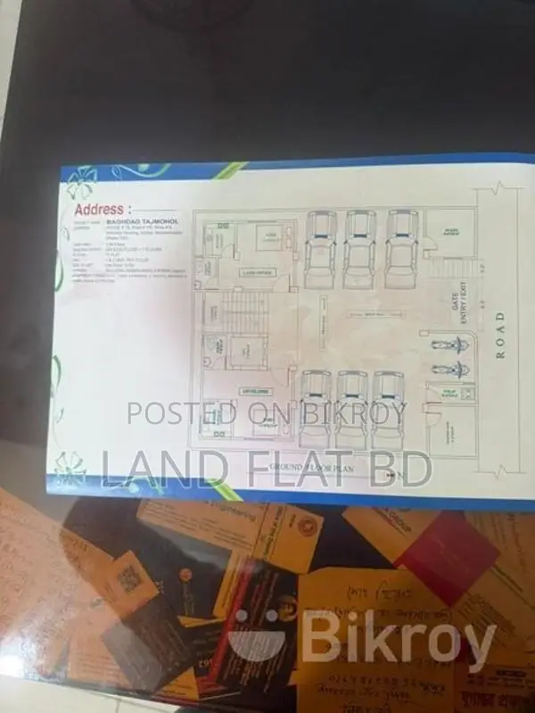 Nobodoy Housing @ New Flat For Sale 2100 Sft Road Side