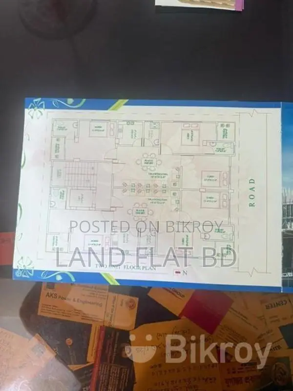 Nobodoy Housing @ New Flat For Sale 2100 Sft Road Side