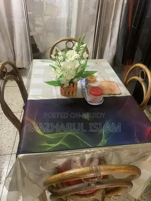 Four-Chair Table Set, Thick Glass Top with Full Cane Construction