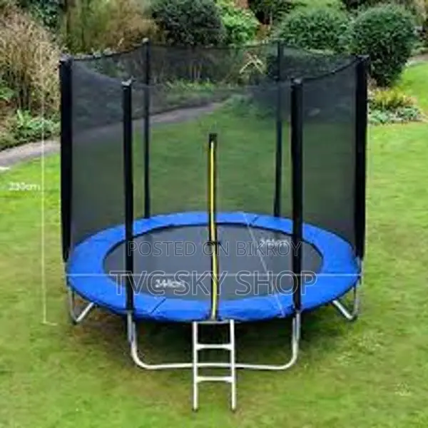6 FT Outdoor Trampoline with Safety Enclosure Net (8/10/12/14/16FT )