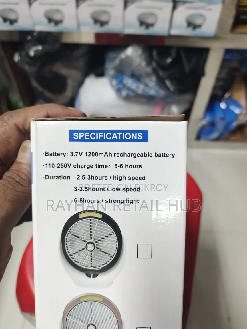 COB Light Desktop Fan (Model: YT-M2031)