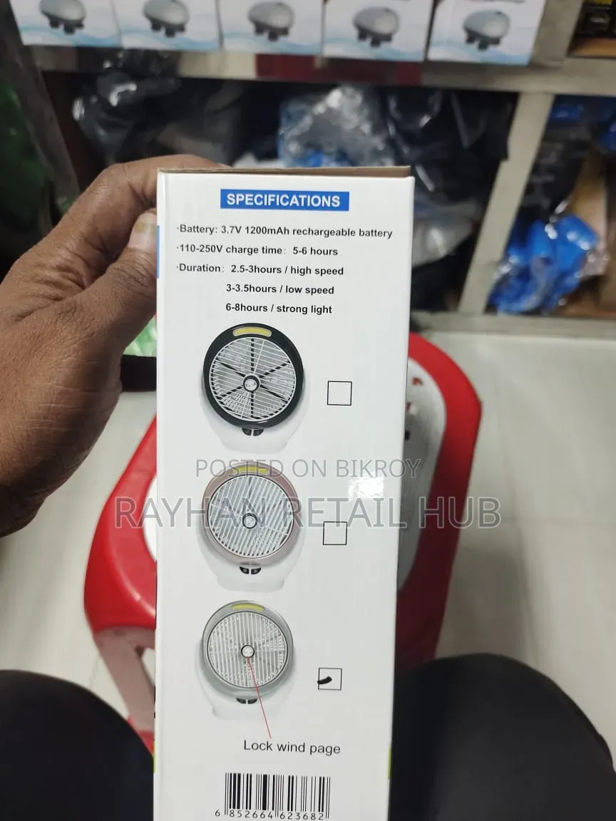 COB Light Desktop Fan (Model: YT-M2031)