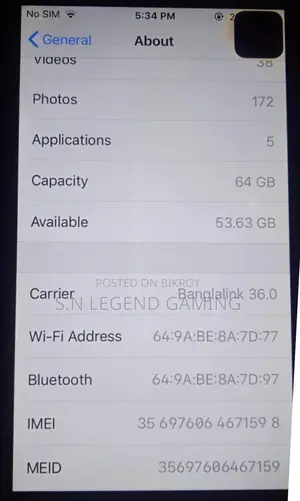 Apple iPhone 6 64 GB Silver