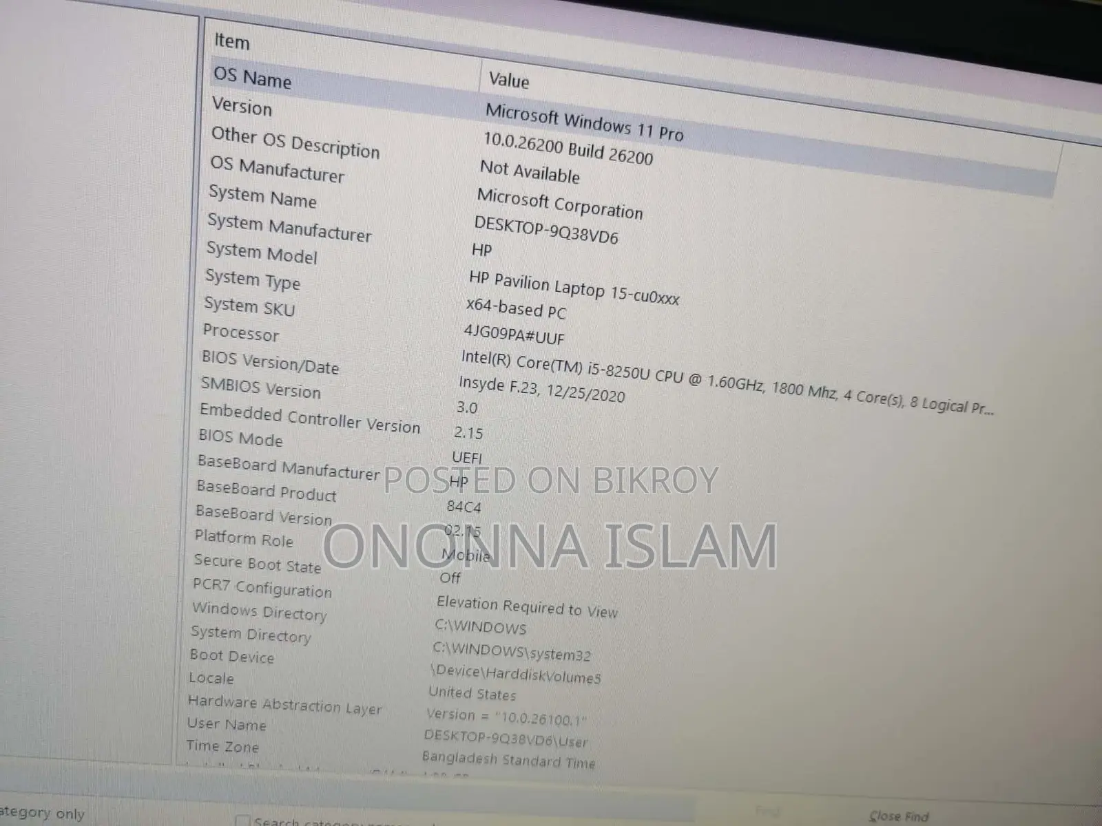 HP pavilion laptop