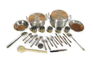 304 Grade Stainless Steel Dinner Set - 40 Pcs