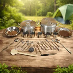 304 Grade Stainless Steel Dinner Set - 40 Pcs