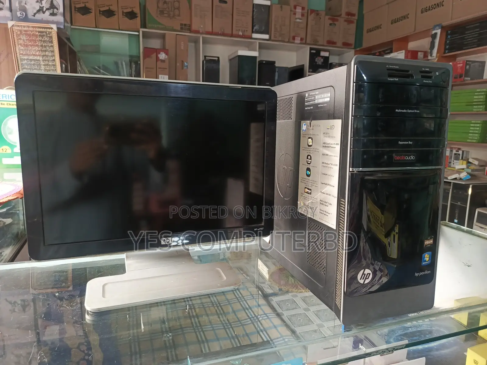 Desktop Computer HP 8GB AMD SSD 128GB
