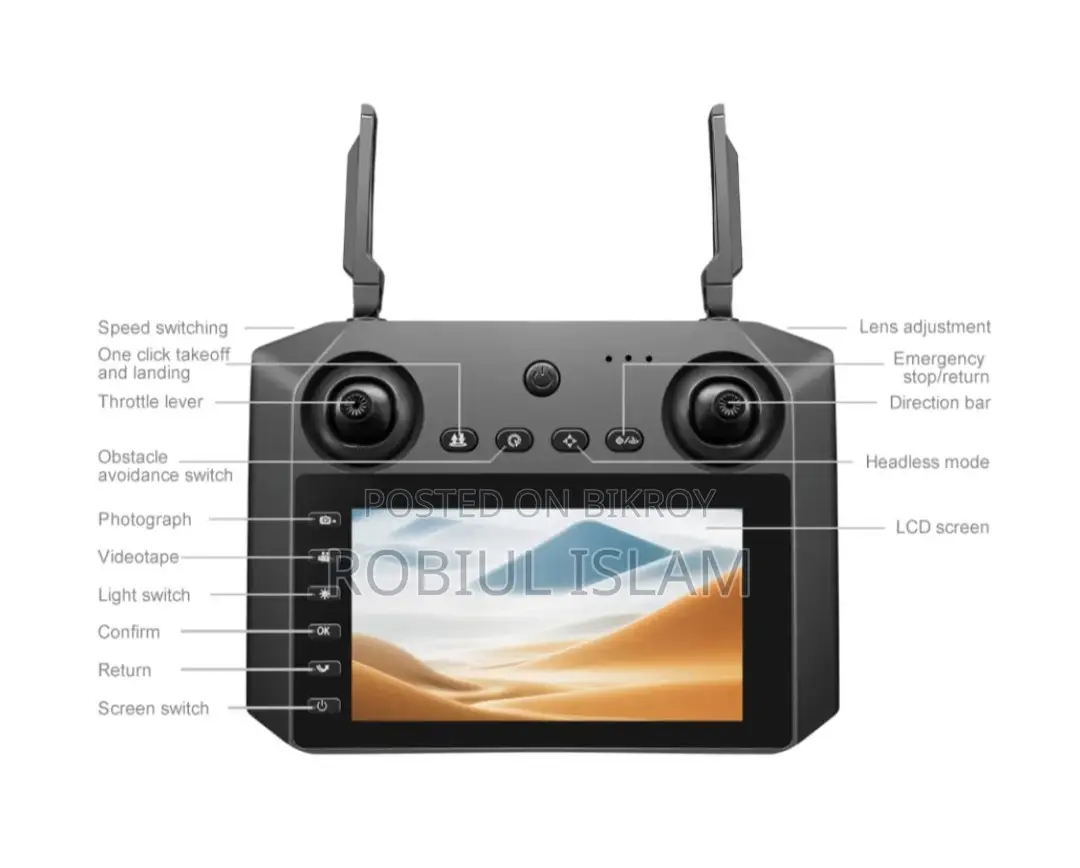 Flh M33 Max High Quality Brushless Motor Dual Camera Drone.