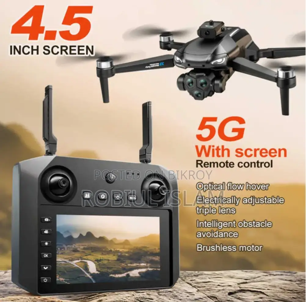Flh M33 Max High Quality Brushless Motor Dual Camera Drone.
