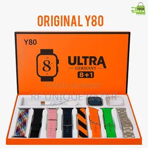 Y80 Ultra Smartwatch with 8 Straps