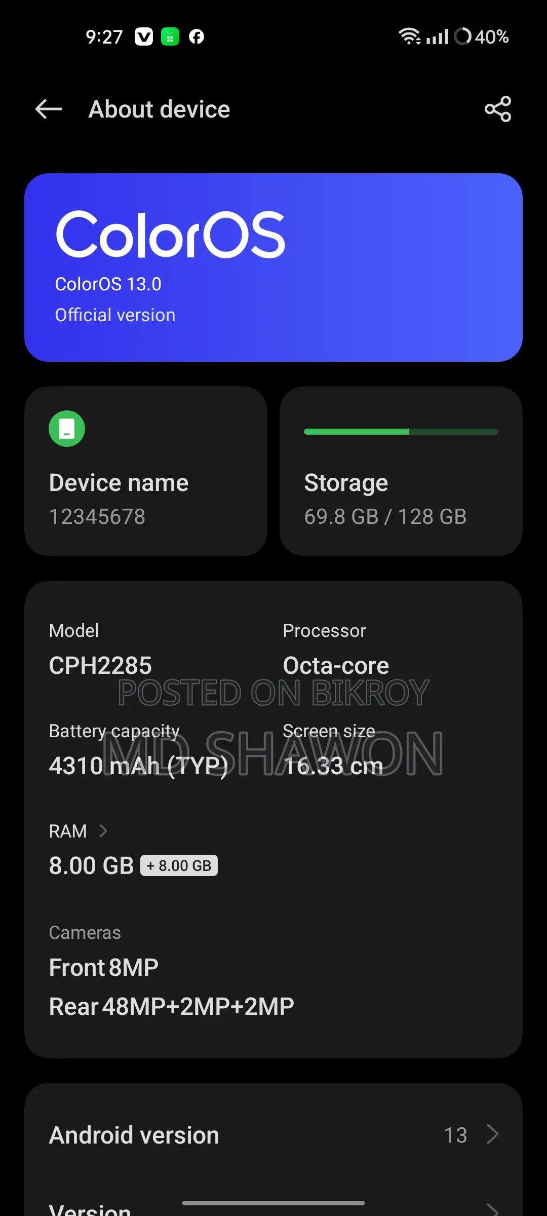 OPPO A94 (Used)