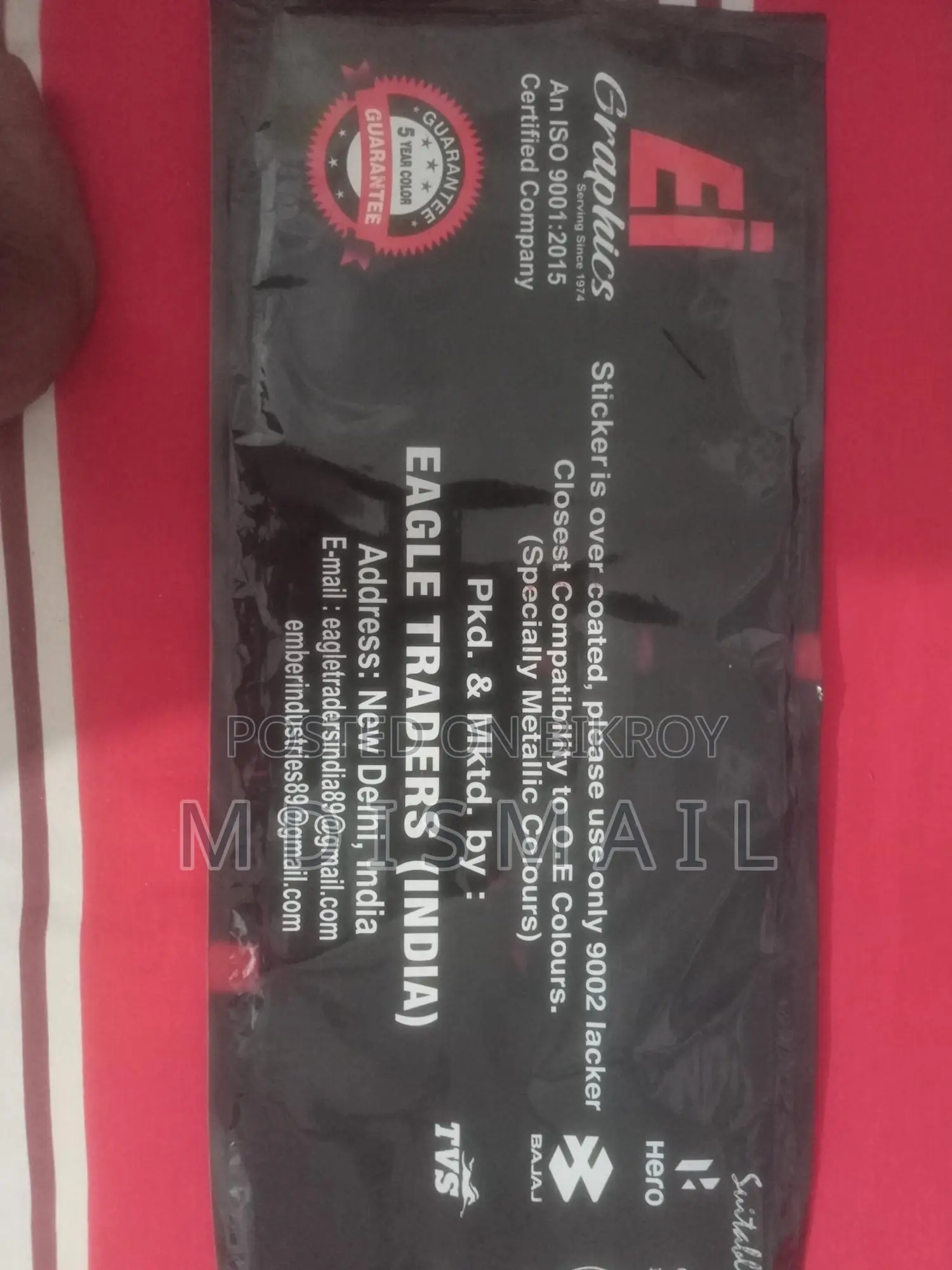 Suzuki Gixxer Fi Disc Sticker