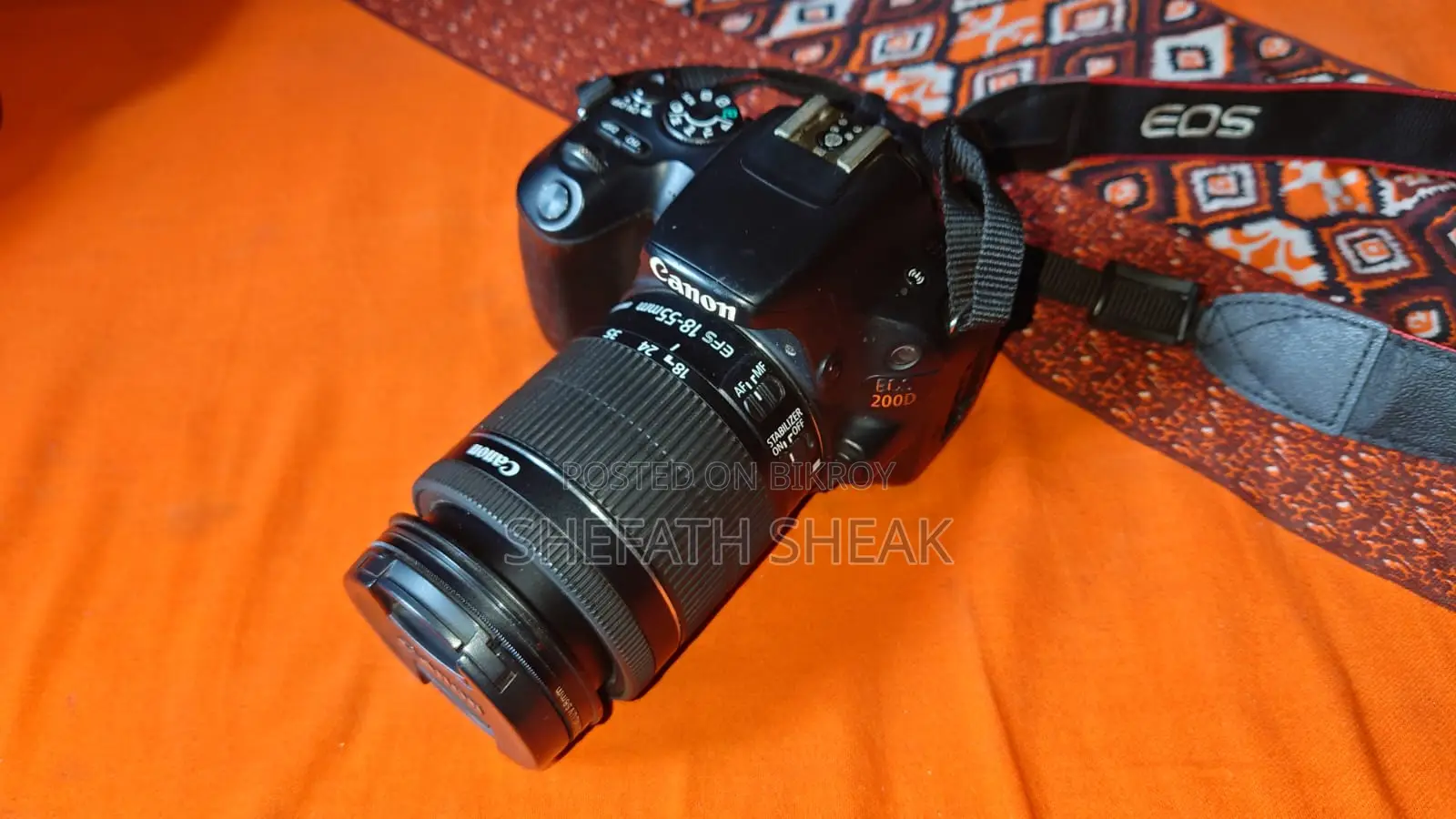 DSLR EOS 200D + 18-55 lens + 2 Batteries