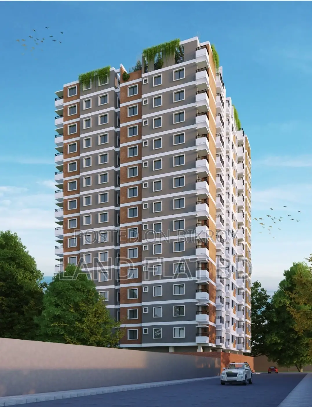 ফ্ল্যাট বিক্রয় হবে (১৩২৬ বর্গফুট + দোকান ৮৫ বর্গফুট)।