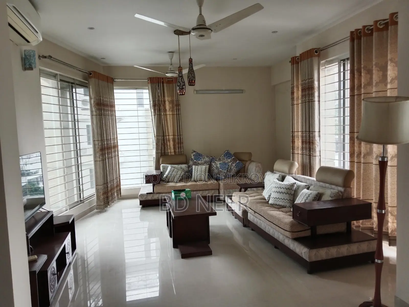 Excellent fully furnish 3 Bed room apt rent in Gulshan