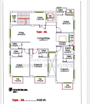 4-Bedroom----South Face Ongoing Apartment Aftabnagor