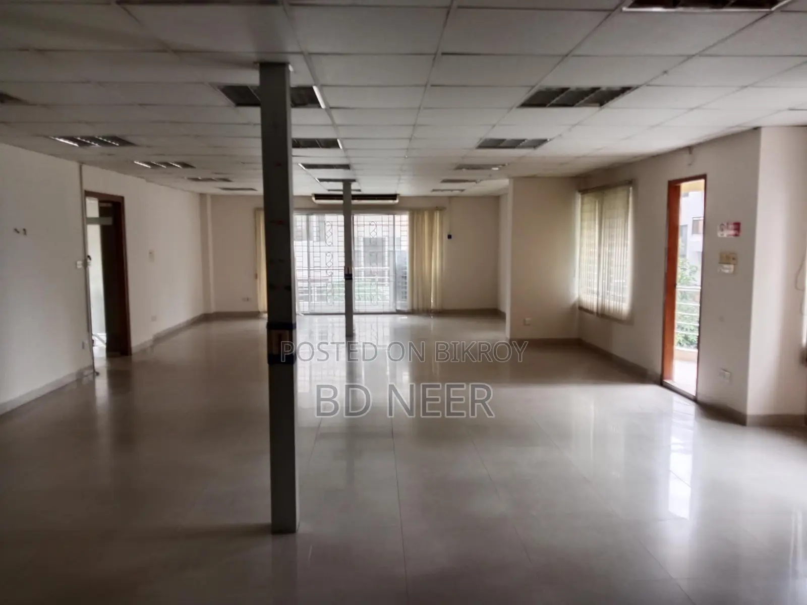 5000 sft office open space rent in Gulshan 2