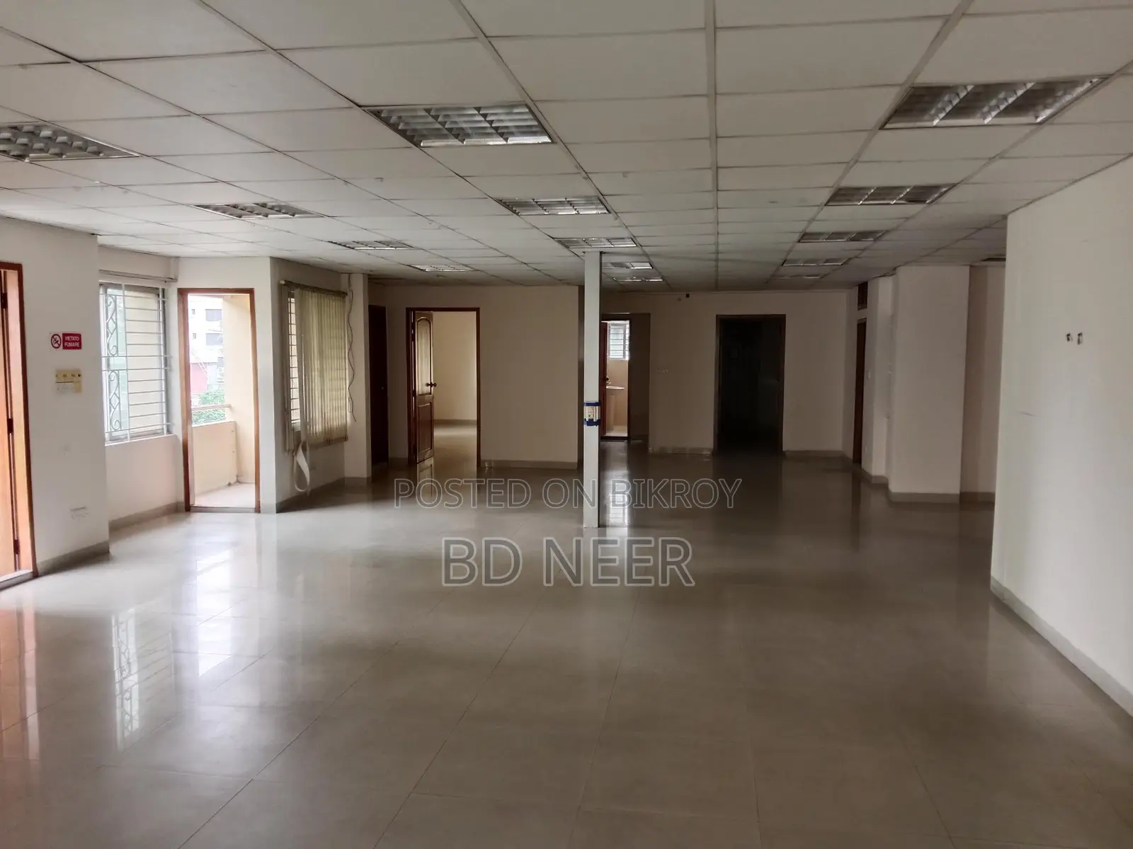 5000 sft office open space rent in Gulshan 2