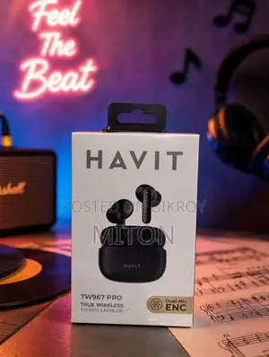 Havit TW967 Pro Earbuds | Deep Bass, ENC, 28h Battery, BT5.3