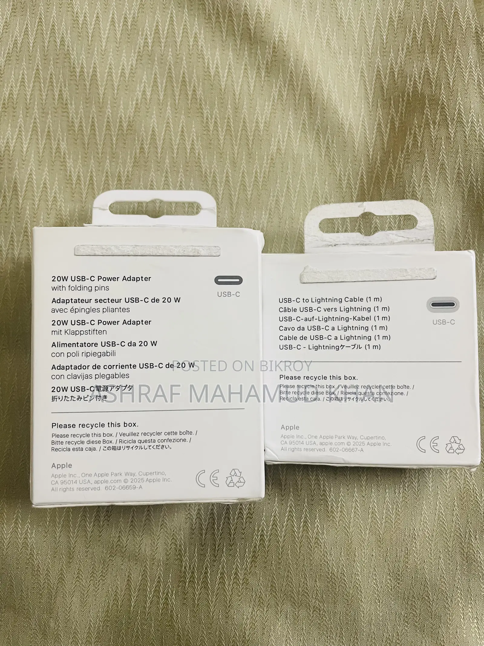iPhone 20w Charger Cable ( Came From Dubai )