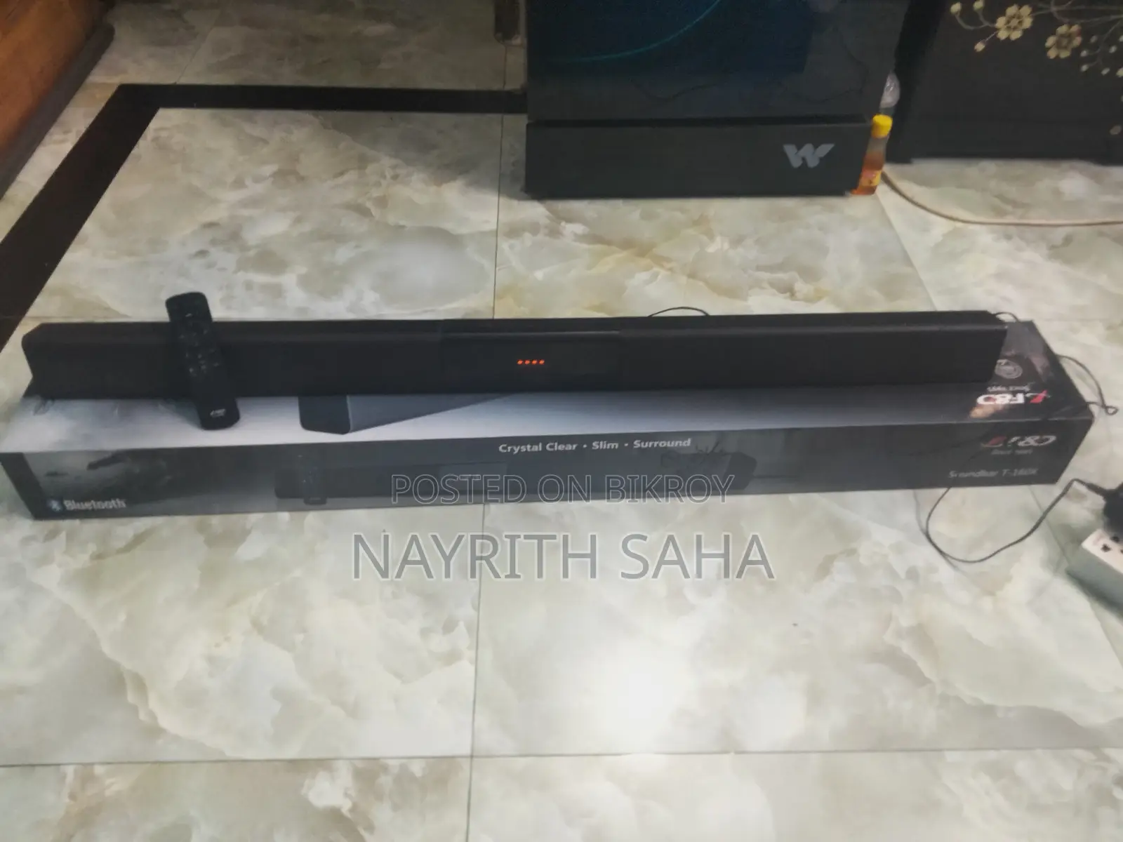Used F&D T-160X Bluetooth Soundbar, 40W, Optical/AUX/USB, Remote