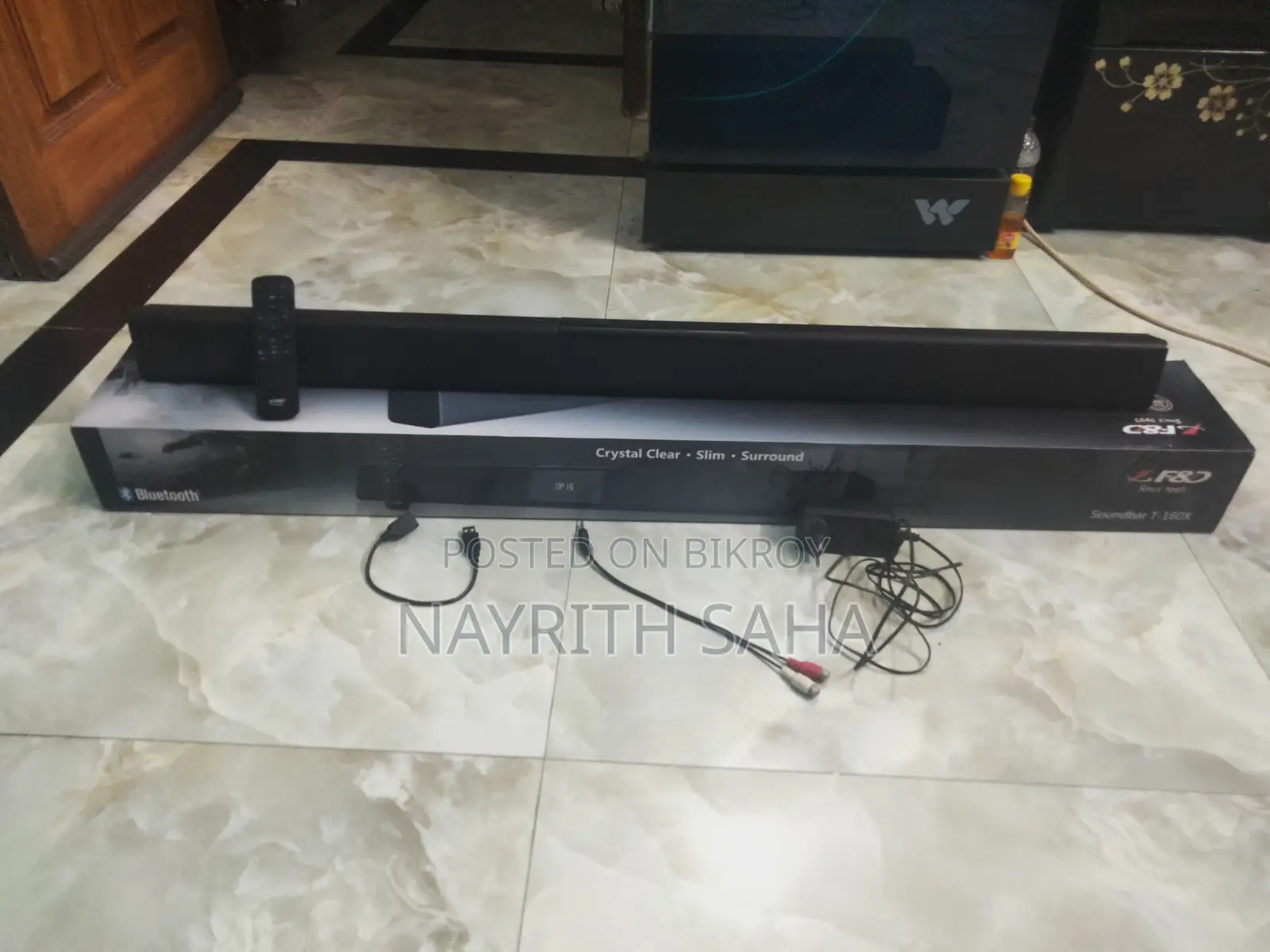 Used F&D T-160X Bluetooth Soundbar, 40W, Optical/AUX/USB, Remote