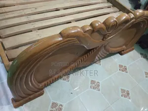 Original Teak Wood Sturdy Semi-Double Bed (with Mattress and Side Box)